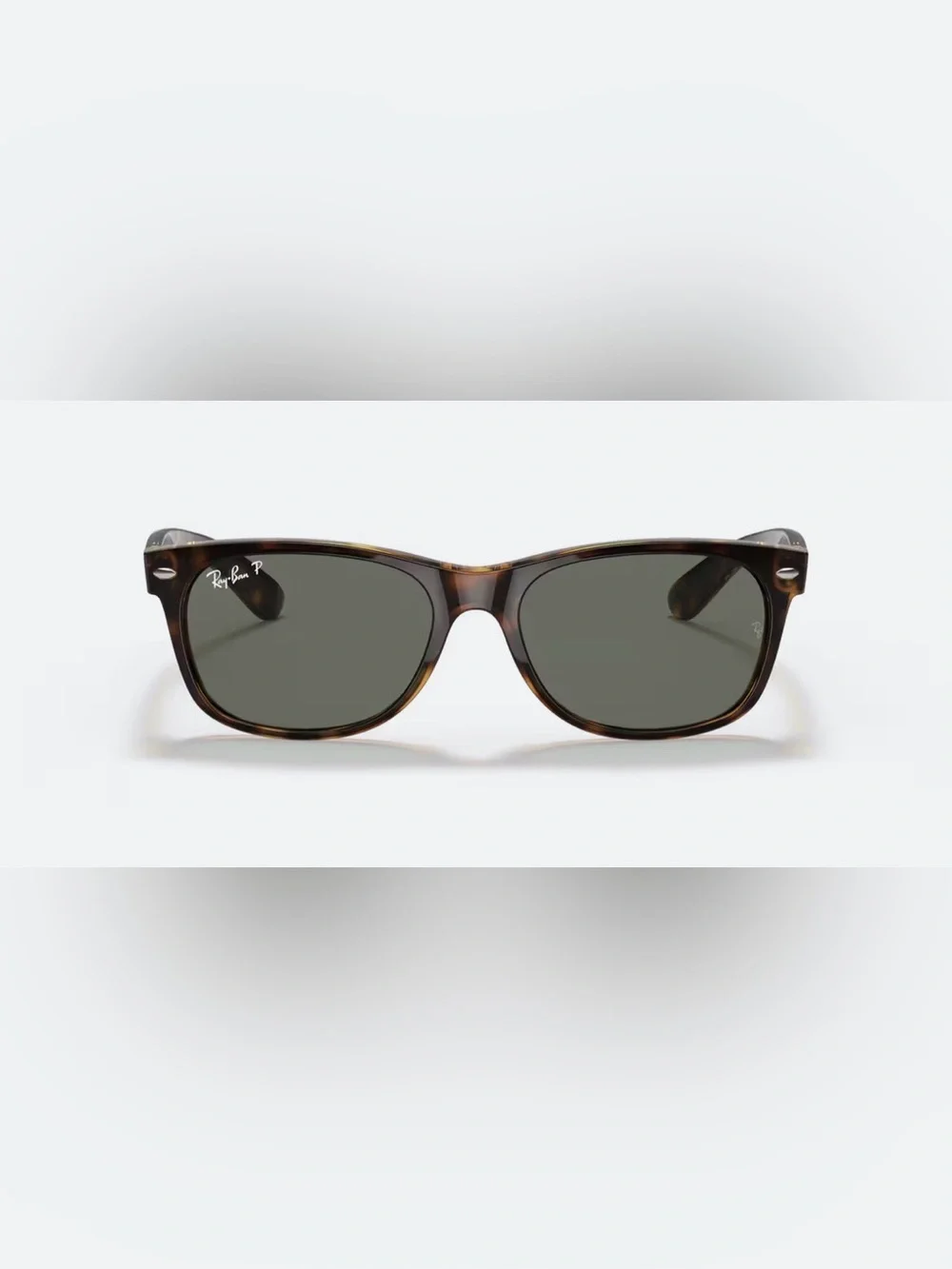 Ray-Ban Tortoiseshell Frame Sunglasses with Green Lenses